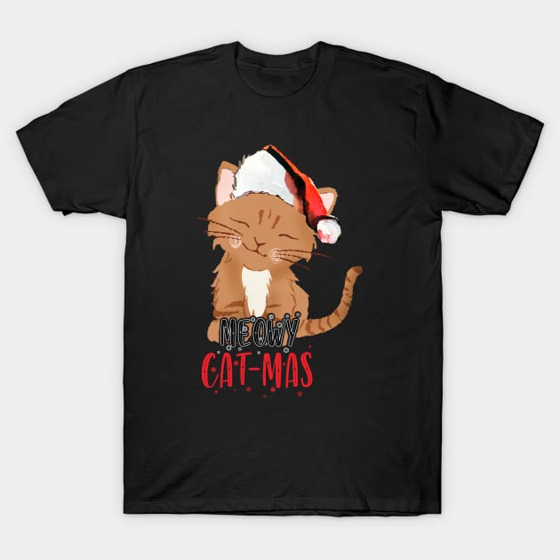 Meowy Catmas T-Shirt by Wintrly